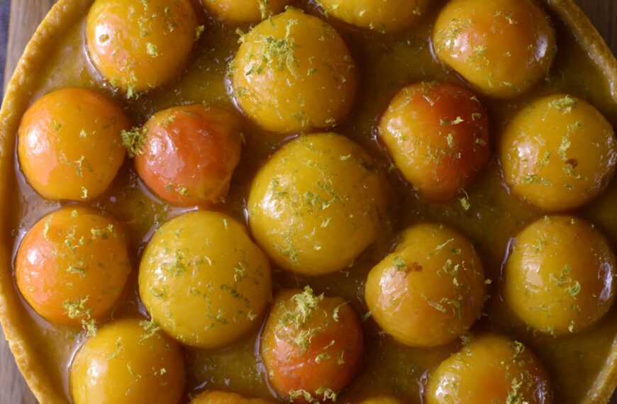 mirabelle plum and almond tart